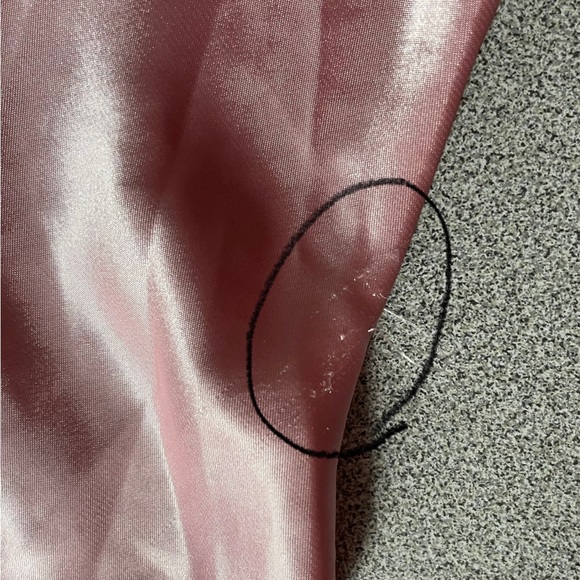 La Vie En Rose 🌹 Pink Satin Lace Trim 2pc Cami Short Set - Picture 13 of 15